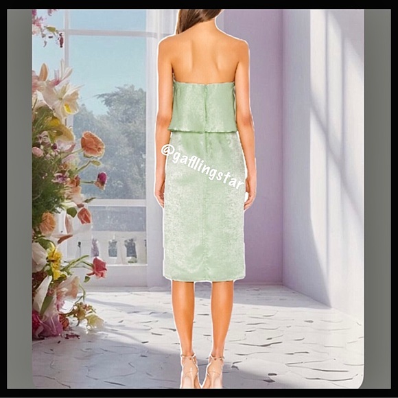 Lovers + Friends Mint Green Strapless Popover Dress - Picture 3 of 12